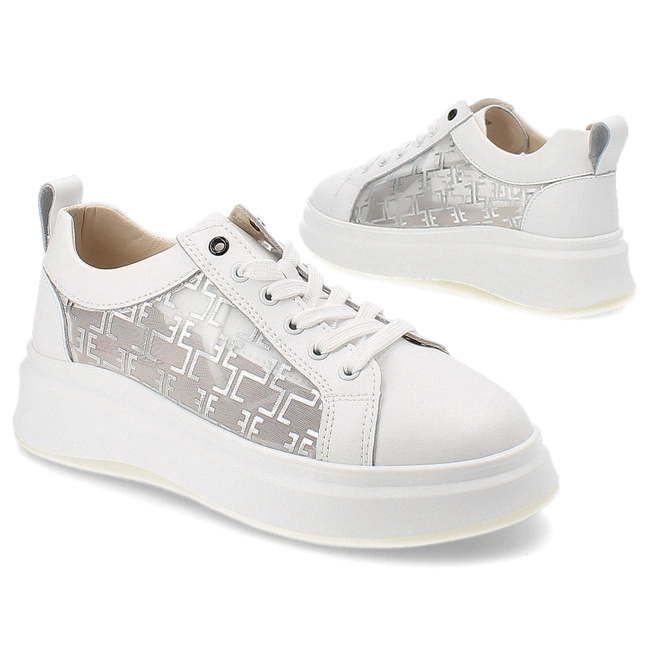 Tenisky Artiker - 54C1901 Biało-Srebrny