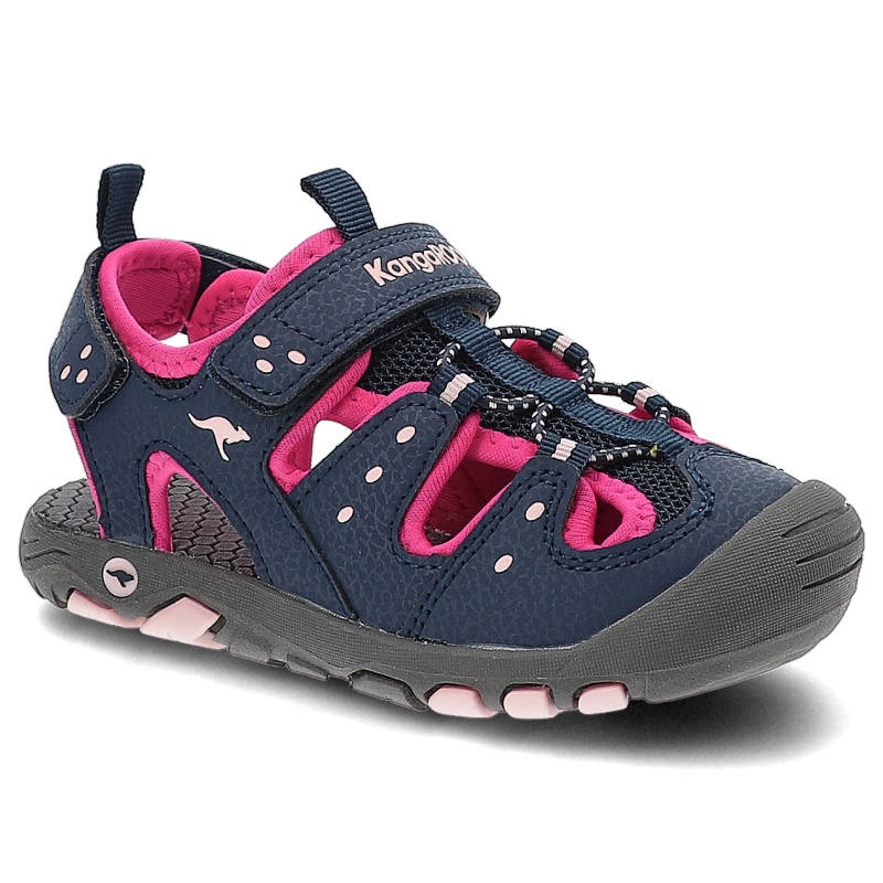 Sandále Kangaroos - 18731 000 4294 K-Trek Dk Navy/Fandango Pink