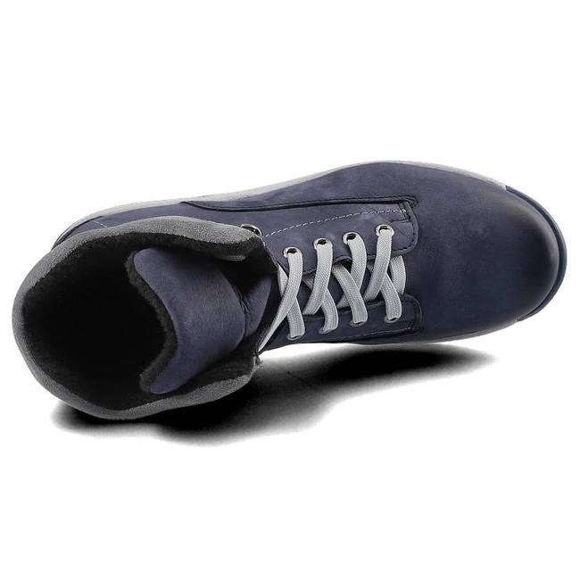 Šnúrovacie Členkové Topánky Pollonus - 5-1114-005 Granat Samuel/Szary