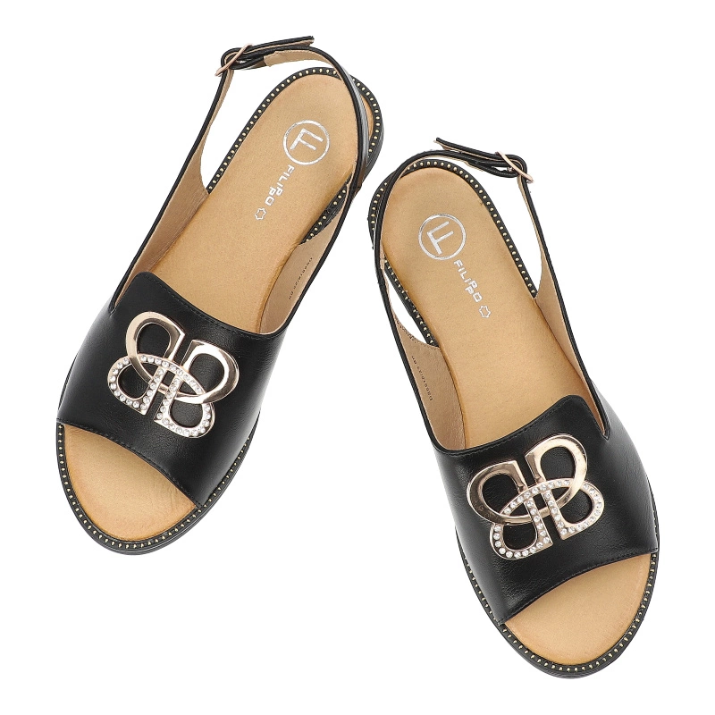 Sandále FILIPPO - DS6918/25 BK Czarny