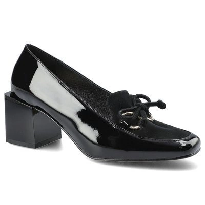 Poltopánky Karino - 3700/090-P Czarny/Lakier