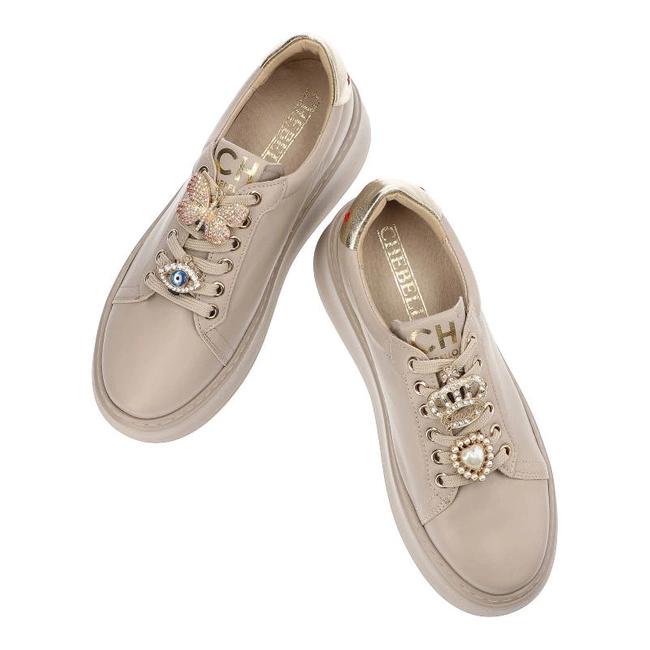 Tenisky Chebello - 4292_-302-053-PSK-S251 Beżowy