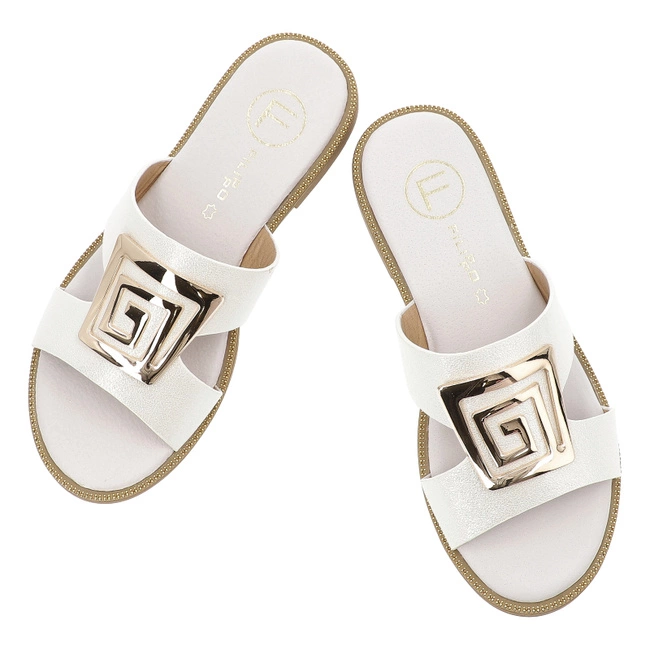 Šľapky FILIPPO - DK3703/25 WH Biały