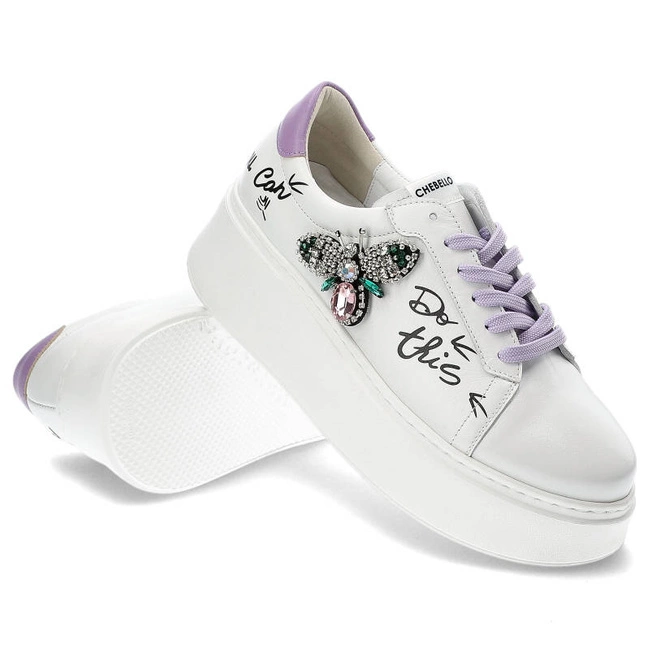 Tenisky Chebello - 3089_-059-434-PSK-S251 Biały