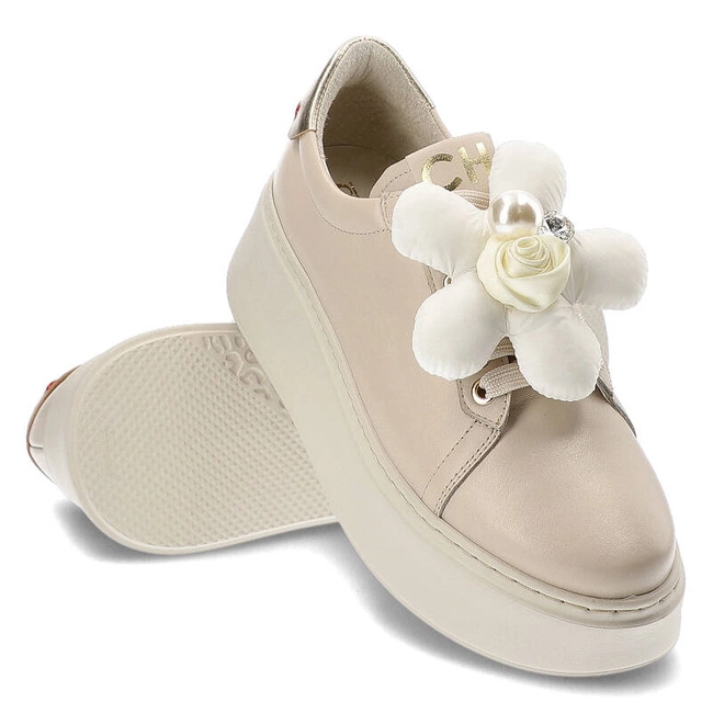 Tenisky Chebello - 4366_-157-333-PSK-S251 Beżowy Jasny