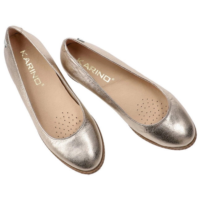 Baleríny Karino - 2038/089-P Złoty