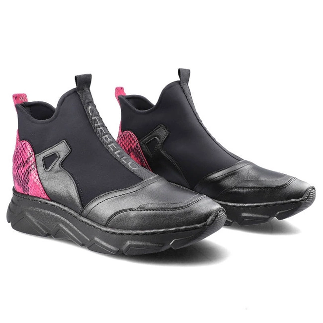 Členkové Topánky Chebello - 2572_-002-271-128-S119 Czarny/Różowy