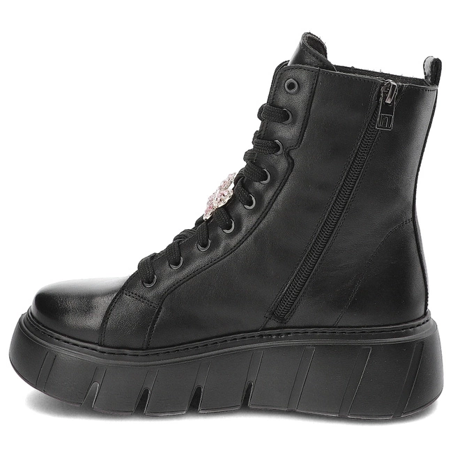 Členkové Topánky Nessi - 24691 Czarny 1