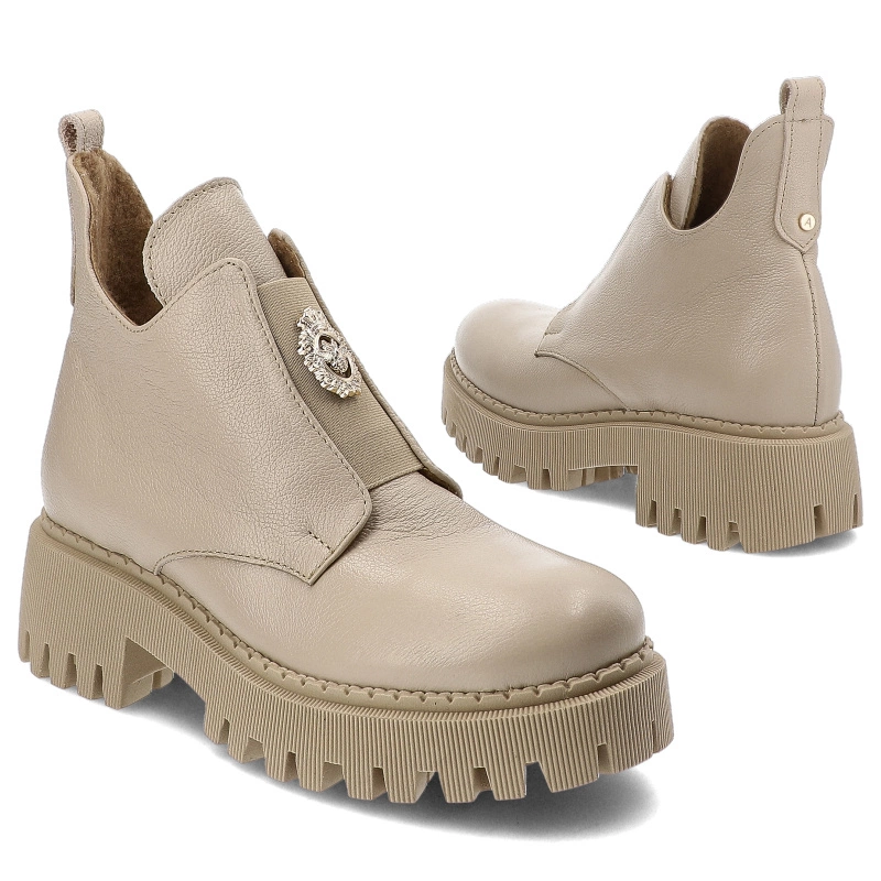 Členkové Topánky Armodo - 60451 V.Taupe+Zł.