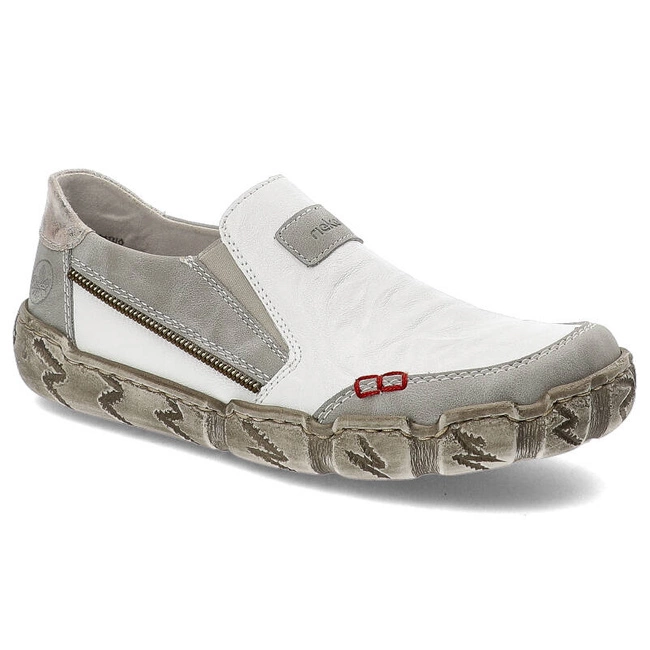 Poltopánky Rieker - L0359-80 White Kombination