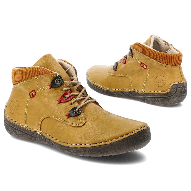 Členkové Topánky RIEKER - 52544-68 Yellow