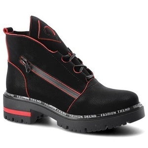 Členkové Topánky Lemar - 60272 Czarny/Floter Czerwony