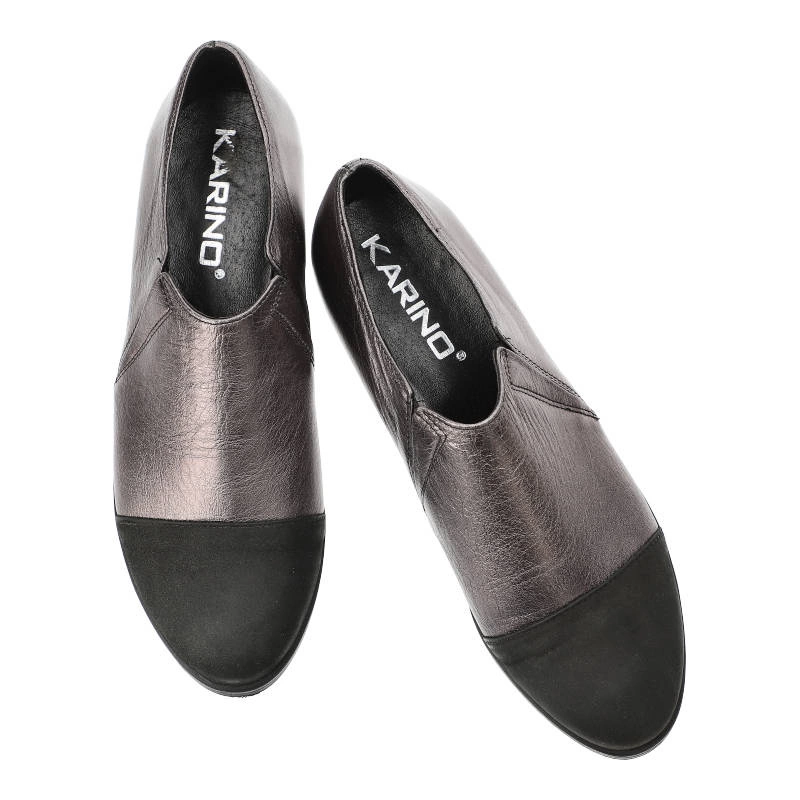 Poltopánky Karino - 1682/115-P Czarny/Srebrny