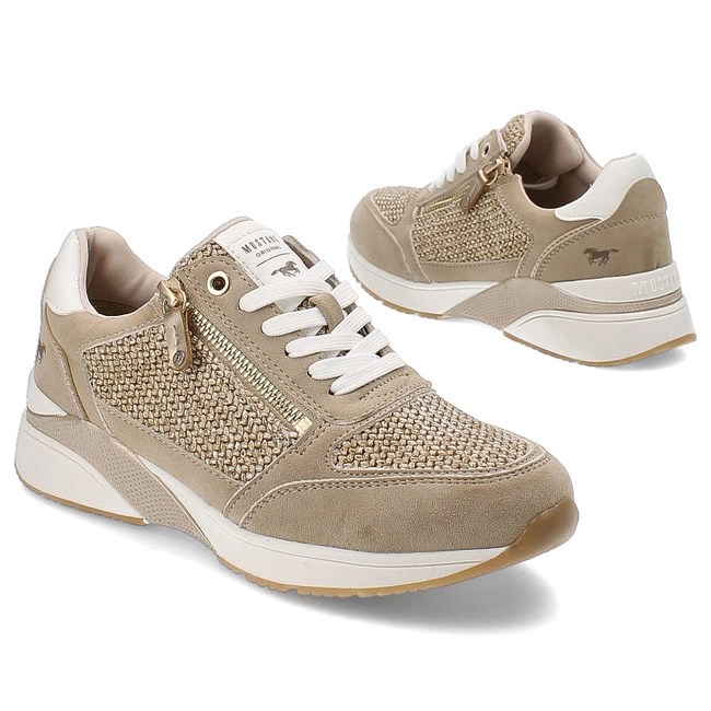 Tenisky Mustang - 1358-316-4 Beige