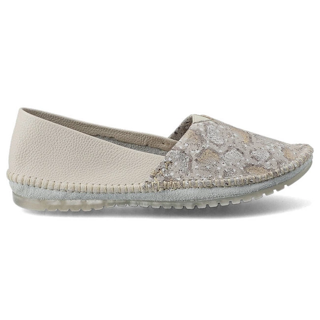 Baleríny Maciejka - 01930-81/00-0 Beż/Gad Złoty