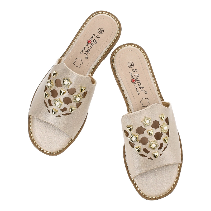 Šľapky S.Barski - KV27-063 Gold