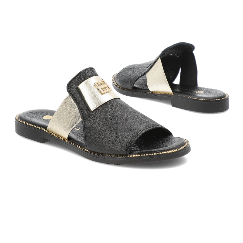 Šľapky ARMODO - 40423 V.Czarny/Złoty