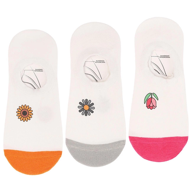 Baleríny MORAJ 3 Pary - CDB200-404 Mix Kolor