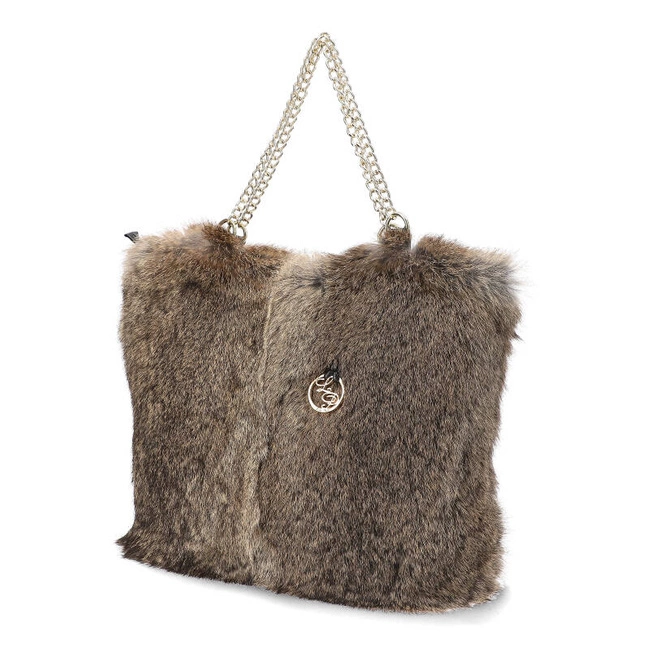 Kabelka Luka-Pelli - T30-2 Z Naturalnym Futrem Z Królika