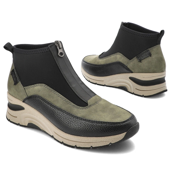 Členkové Topánky Rieker - N9362-54 Green Combination