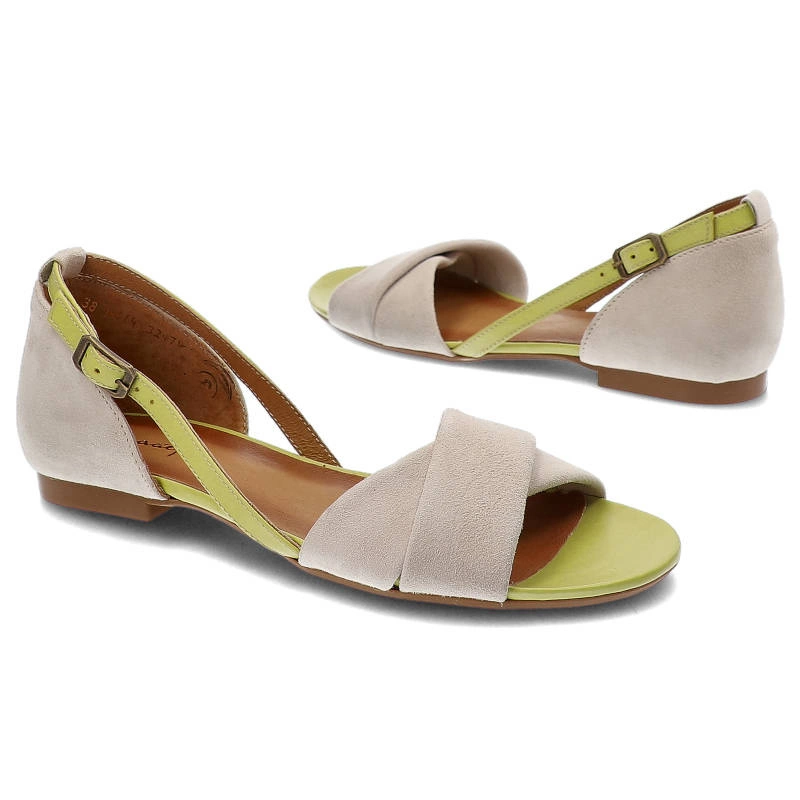 Sandále Maciejka - 04614-44/00-5 Jasny Beż+Pistacja