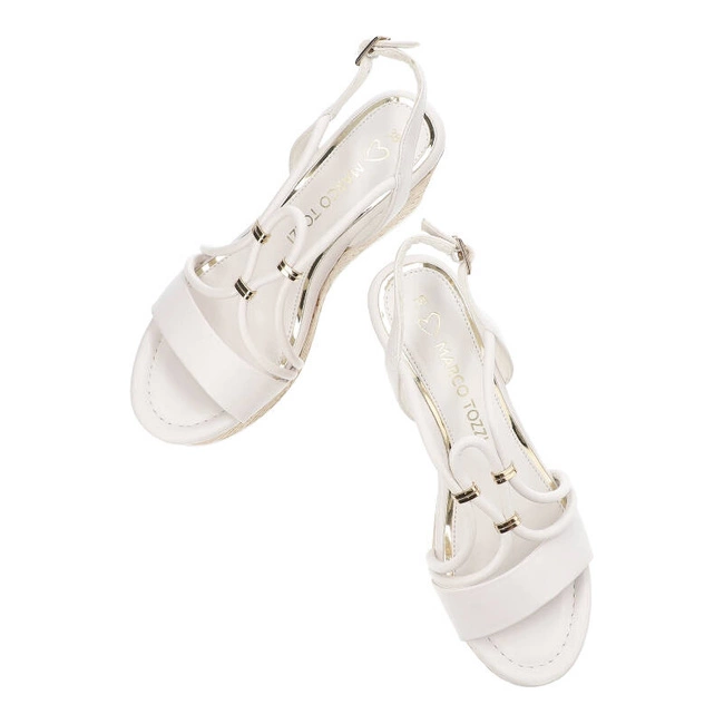 Sandále Marco Tozzi - 2-28349-42 100 White