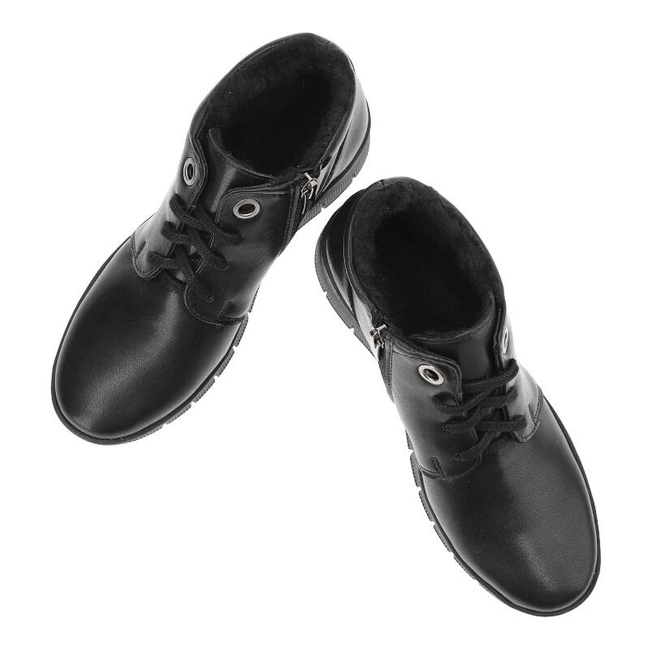 Šnúrovacie Členkové Topánky Armodo - 1177 K1 Czarny