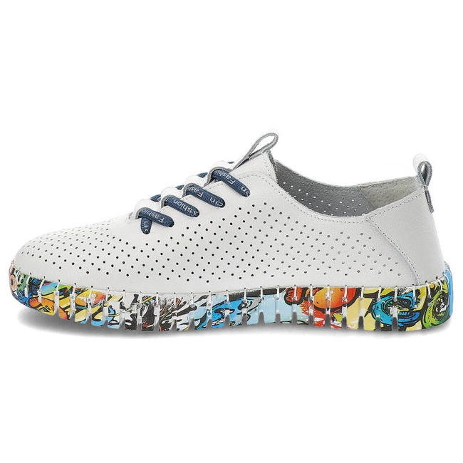 Tenisky Artiker - 52C1382 Biało-Niebieski