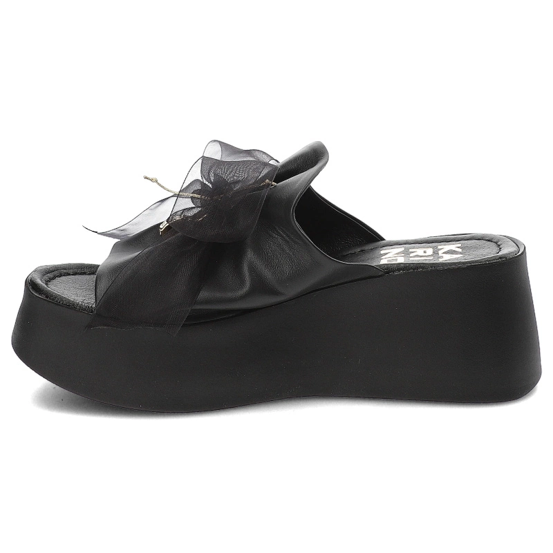 Šľapky Karino - 4976/076-P Czarny/Lico