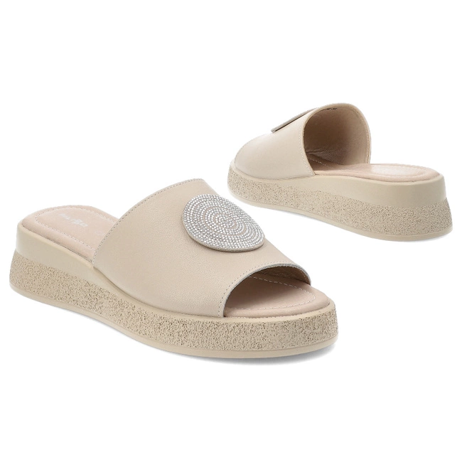 Šľapky FILIPPO - DK6987/25 BE Beżowy