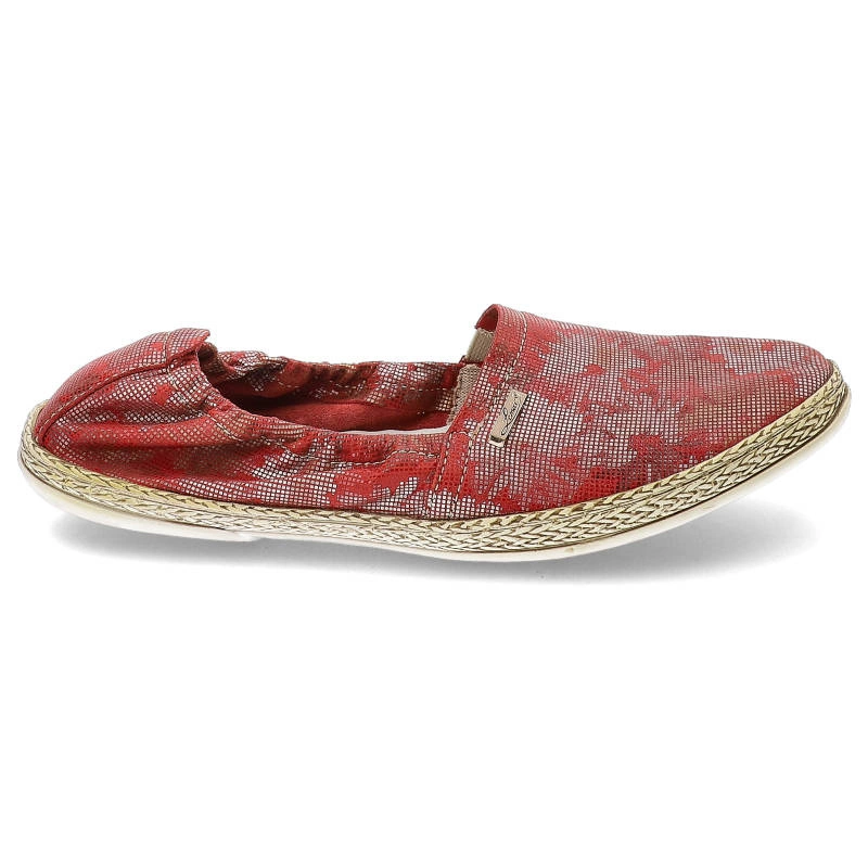Espadrilky Lemar - 10012 Margaretki Czerwony