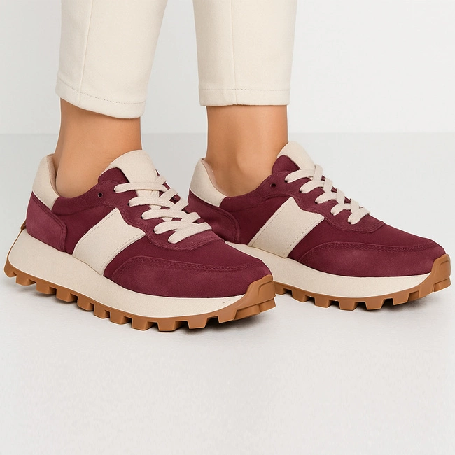 Tenisky FILIPPO - DP7112/25 BG Bordowy