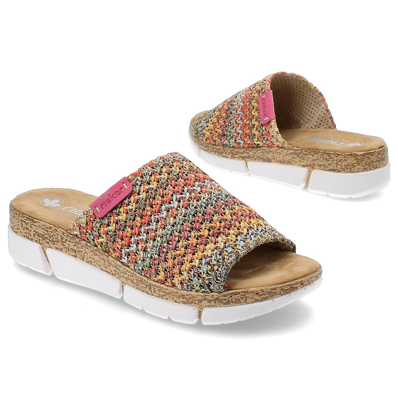 Šľapky Rieker - V2369-90 Multi Kolorowe