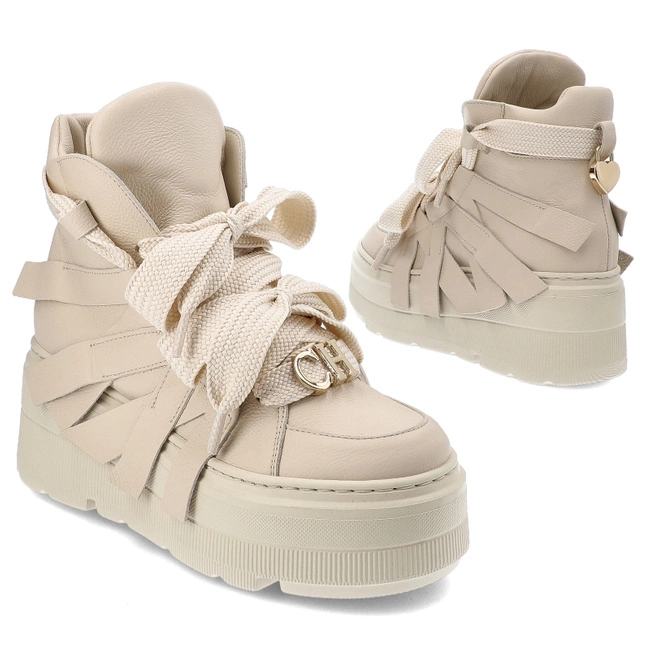 Členkové Topánky Chebello - 4561_-157-000-MIC-S332 Beżowy