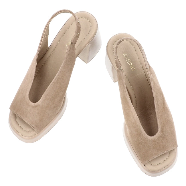 Sandále KARINO - 5544/001-P Beż/Welur