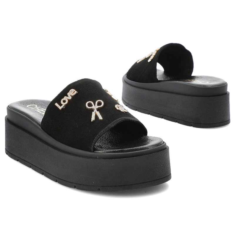 Šľapky CHEBELLO - 4600_-034-000-PSK-S370 Czarny