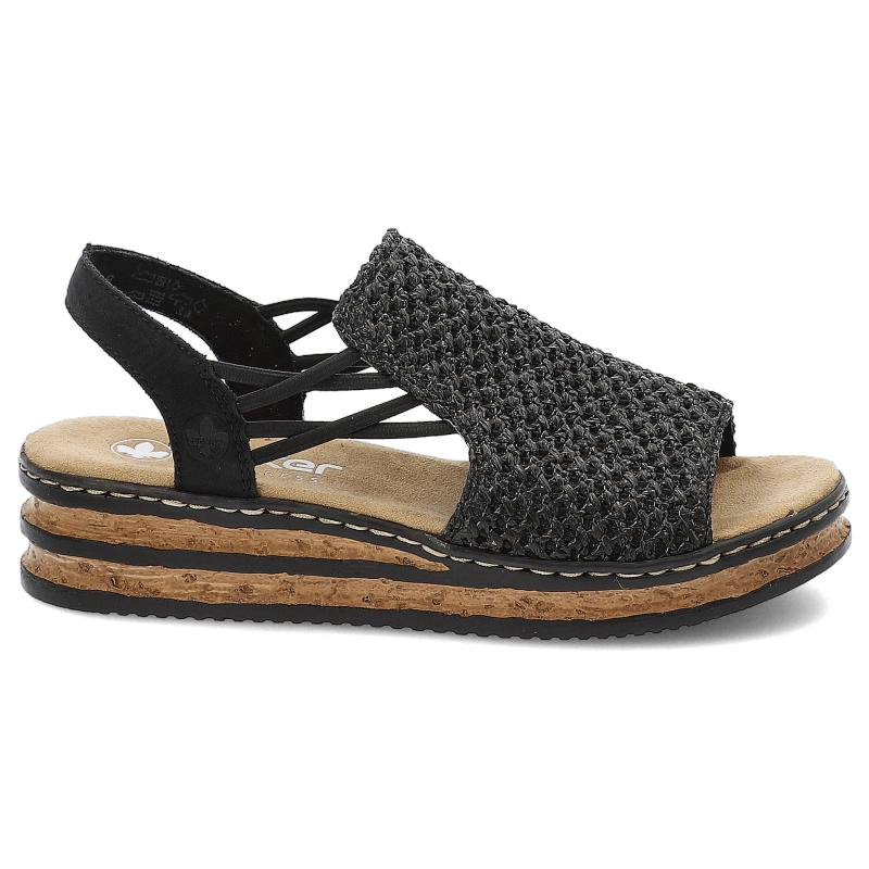 Sandały RIEKER - 62941-00 Black