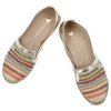 Espadrilky ARMODO - 10178 Plec.Beż/Kryształ Złoto