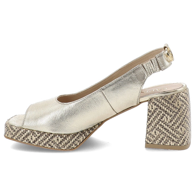 Sandále KARINO - 4546/112-P Złoty/Lico