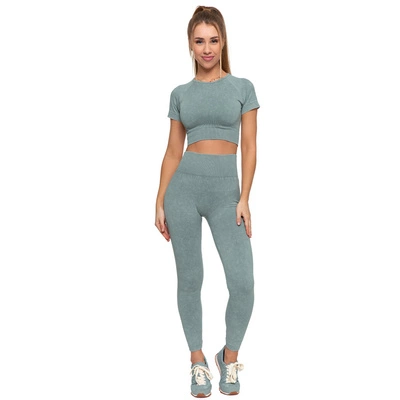 Komplet Top A Legíny MORAJ - Top BD1900-508+Legginsy RDL2200-013 Green