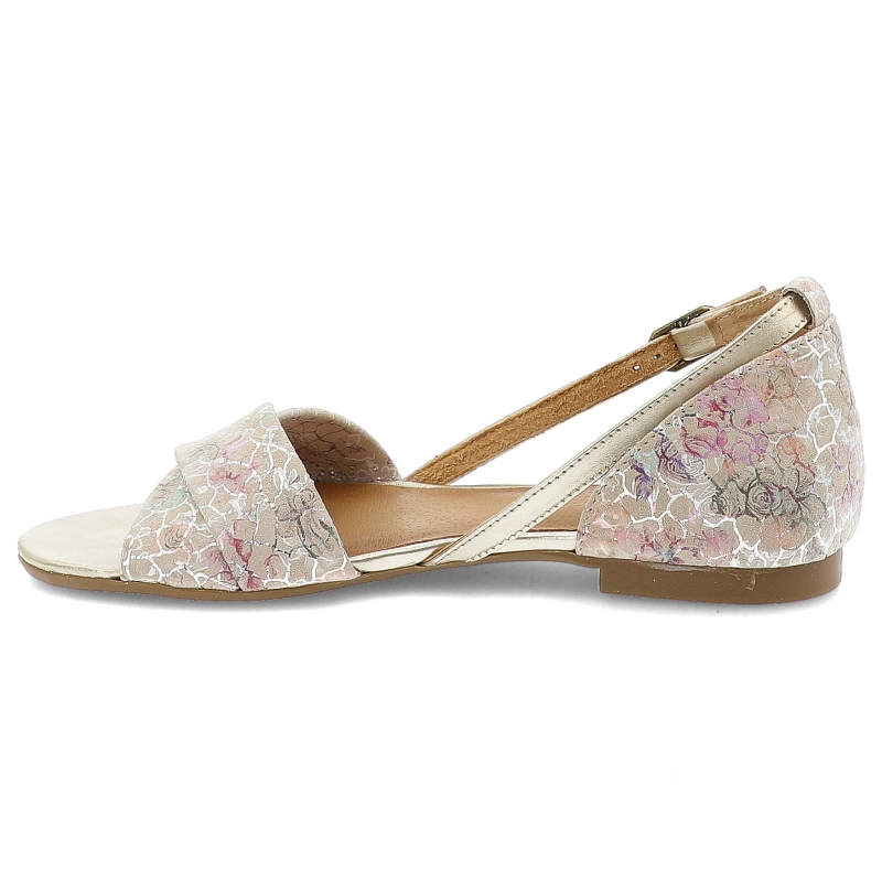 Sandále MACIEJKA - 04614-22/00-5 Beż Kwiatki