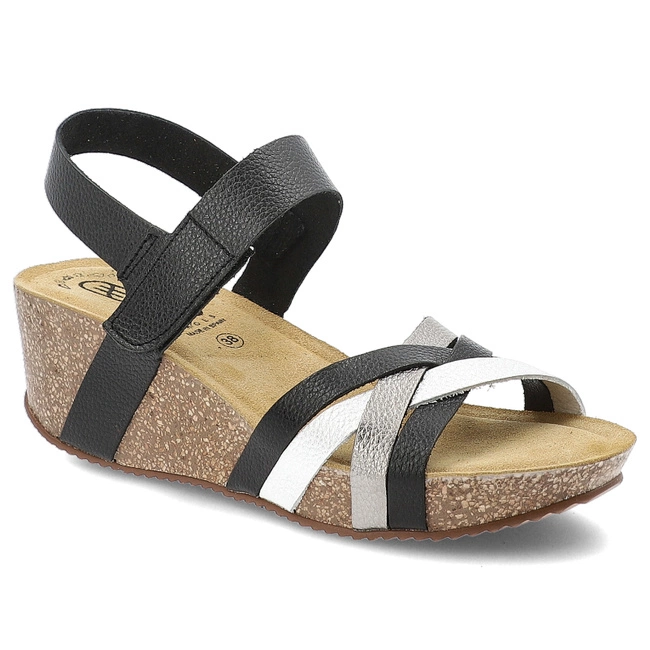 Sandále HEE - 25012 Marsella Ne/Niq/Pla