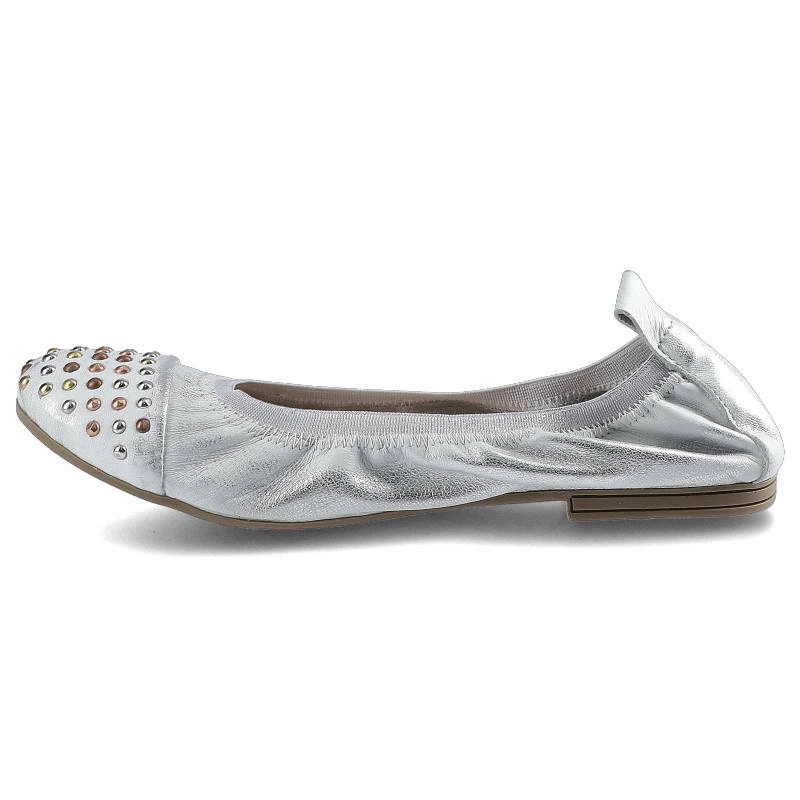 Baleríny Damiss - DS-494 Srebro Przecierane