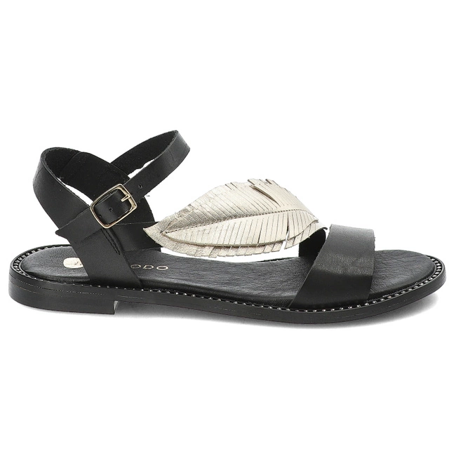 Sandále Armodo - 933C Czarny+Złoty