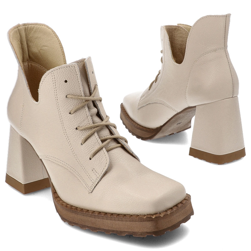 Členkové Topánky Armodo - 1443 Beż Groch