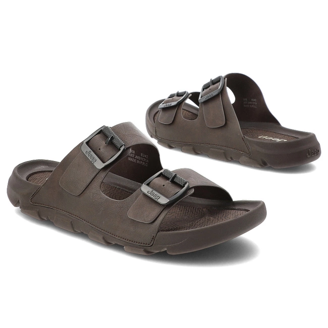 Šľapky JEEP - Daytona JM51131A 030 DK.Brown
