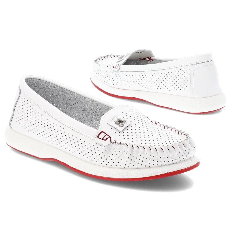 Mókazíny S.BARSKI - LR51-673 White/Red