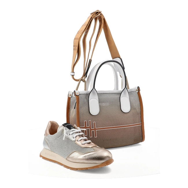 Kabelka HISPANITAS - BV253825 Borneo-V25 Cuoio Samba-V25 White