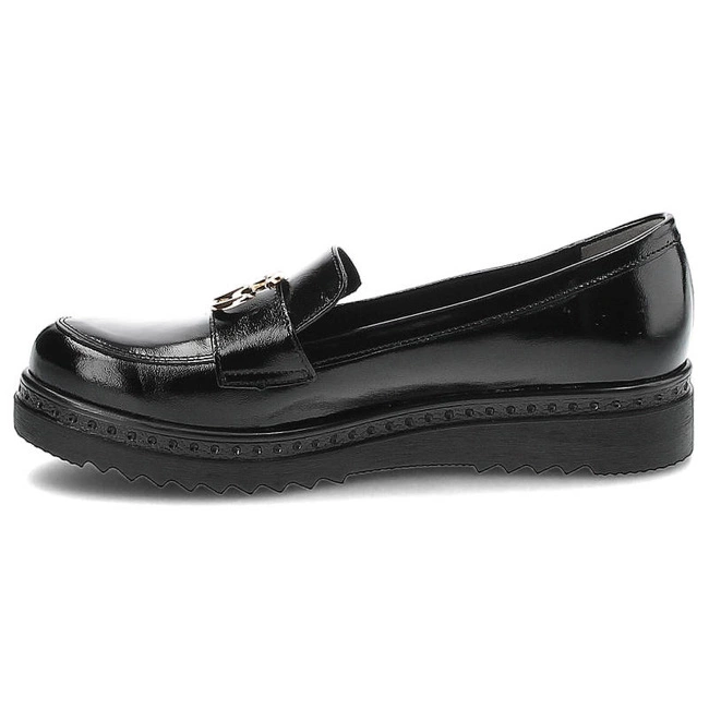 Poltopánky Dwunasty Shoes - 920 Czarny Naplak