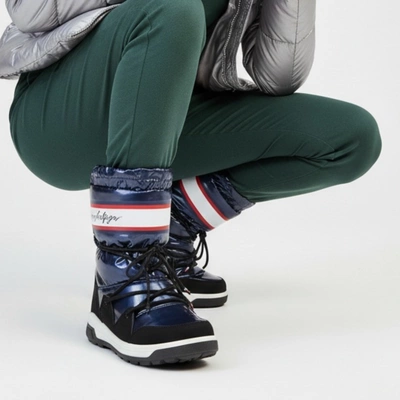 Snehule Tommy Hilfiger - T3A6-32436-1485800-Snow Boot Blue 800